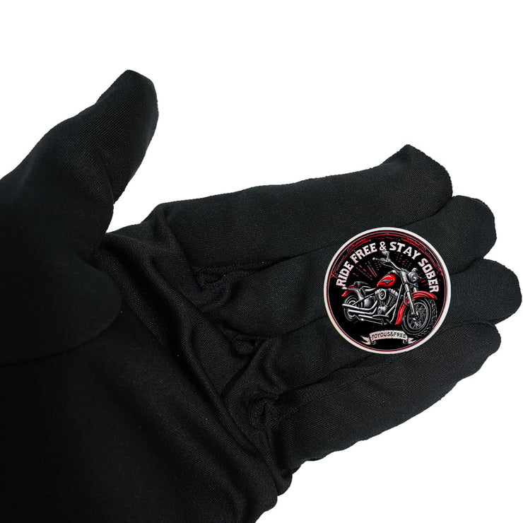 Inspirational Recovery Motorcycle Soberity Challenge Coin