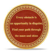 Encouragement to Find A Way in The Chaos of Life Labyrinth Light Motivational Challenge Coins