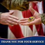 National Salutes US Military Veteran Challenge Coins