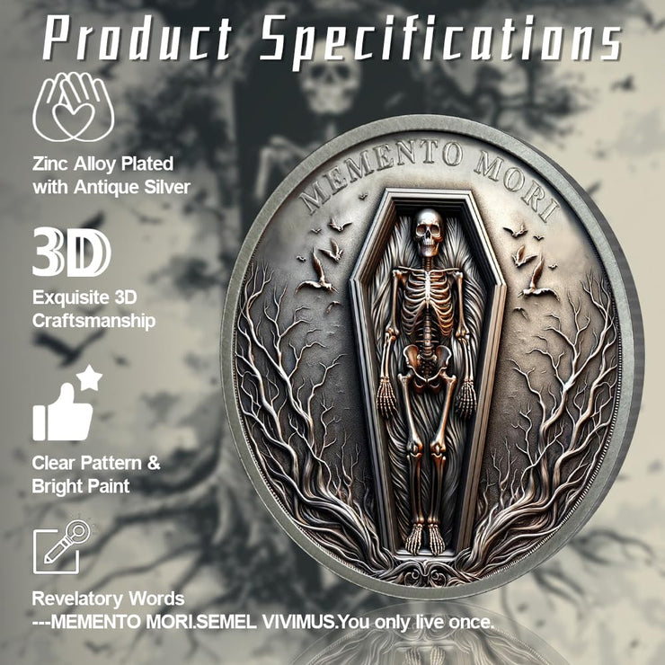 Stoic Reminder Memento Mori Coins