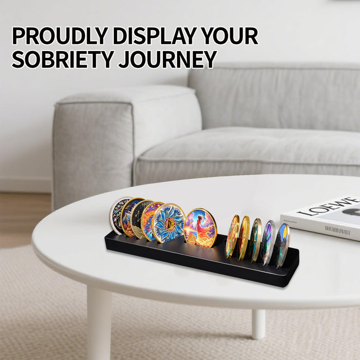 Solid Wood AA Coin Holder Display