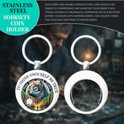 Sturdy Stainless Steel Sobriety Coin Holder