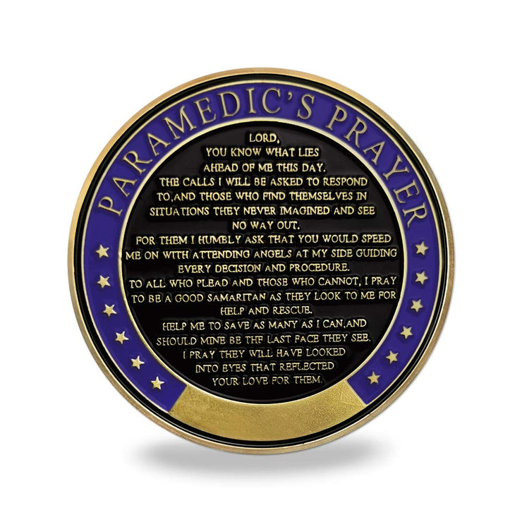 Paramedic's Prayer EMT EMS Challenge Coins