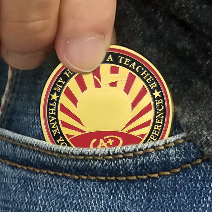 Thank You Teacher Appreciation Challenge Coin