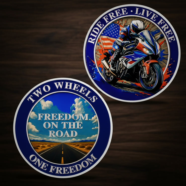 Freedom Motorcycle Challenge Coin
