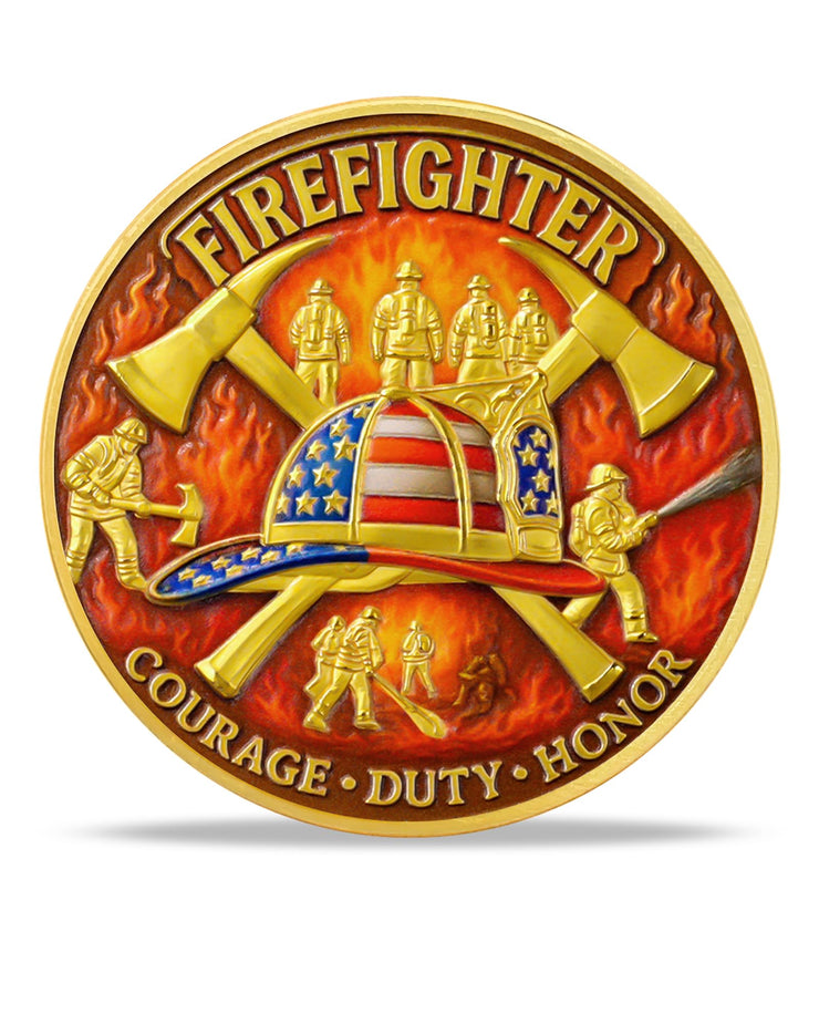 Firefighter Rescue Duty Honor Coin