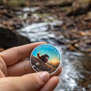 One Step at a Time Snail Sobriety Coin