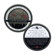 Knight Templar Call On Me Brother Religious Red Cross Challenge Coin