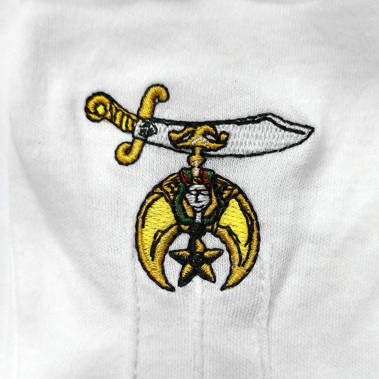 Masonic Shriner Embroidered Cotton Gloves
