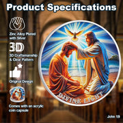Divine Light of Jesus Christian Challenge Coin
