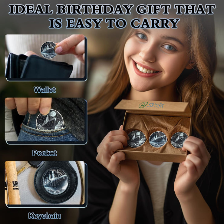 Titanic Cruise Artwork Never Sinking Cruise Ship Commemorative Coins