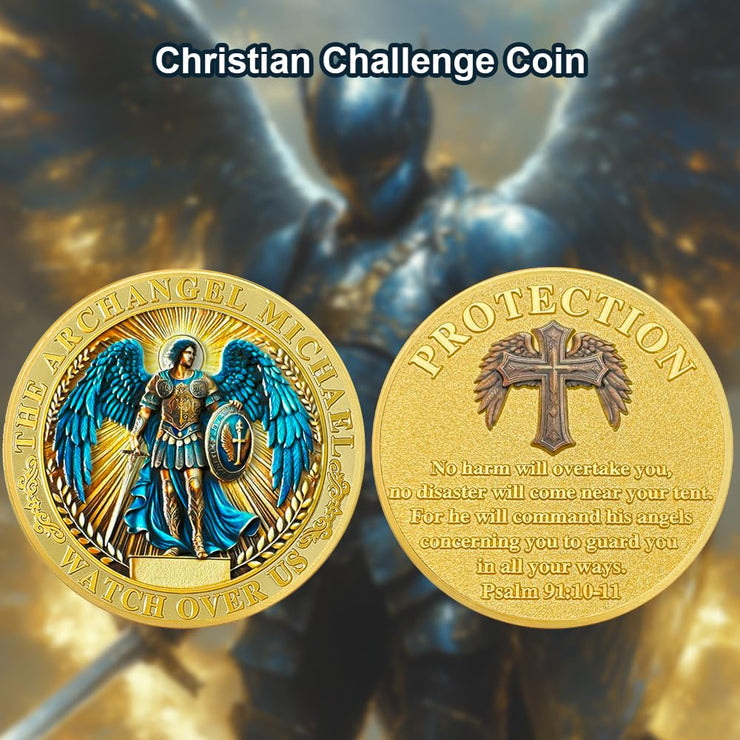 Archangel Michael Christian Challenge Coin