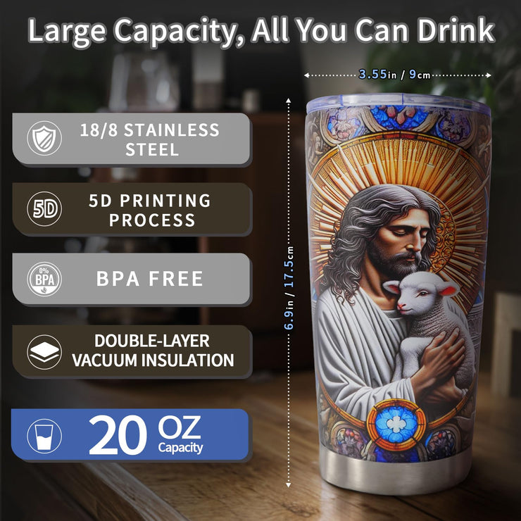 20 Oz Stainless Steel Tumbler, Double-layer 304 Vacuum Insulated Cup