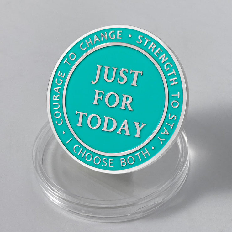 Recovery Coin for Alcoholics and Narcotics Anonymous Symbol of Strength, Courage