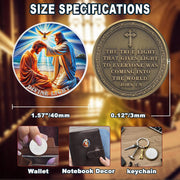 Divine Light of Jesus Christian Challenge Coin