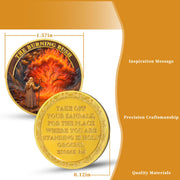 Moses Burning Bush Challenge Coin