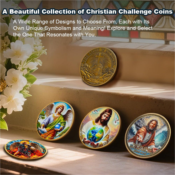 God Loved The World John 3:16 Verse Christian Challenge Coin