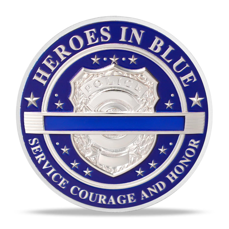 Skeleton Police Challenge Coins