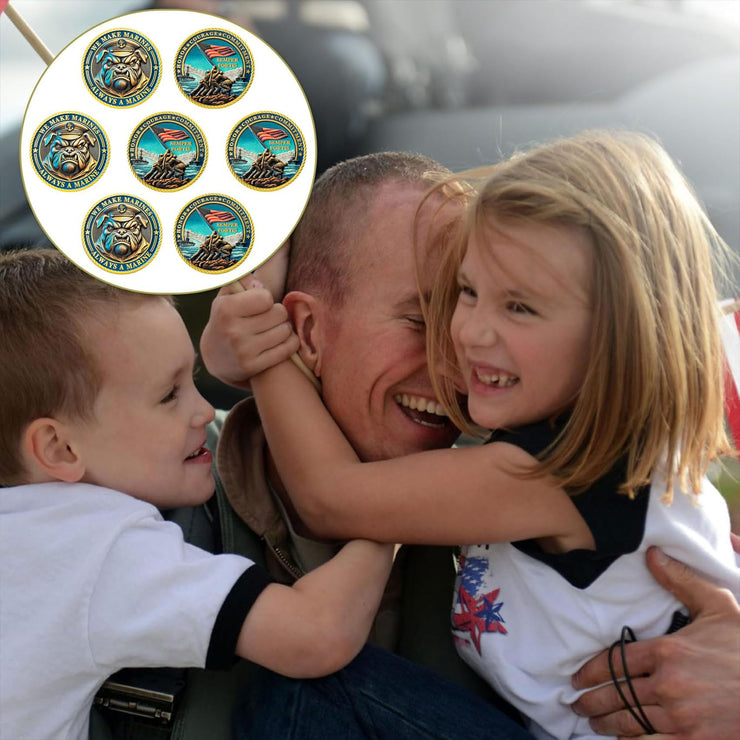 Bulldog Design US Marine Corps Graduation Token USMC Navy Veteran  Challenge Coin