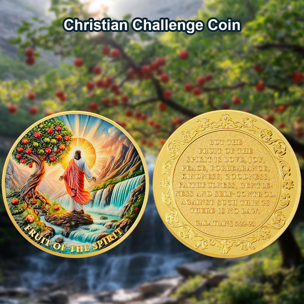 Fruit of The Spirit Christian Challenge Coin