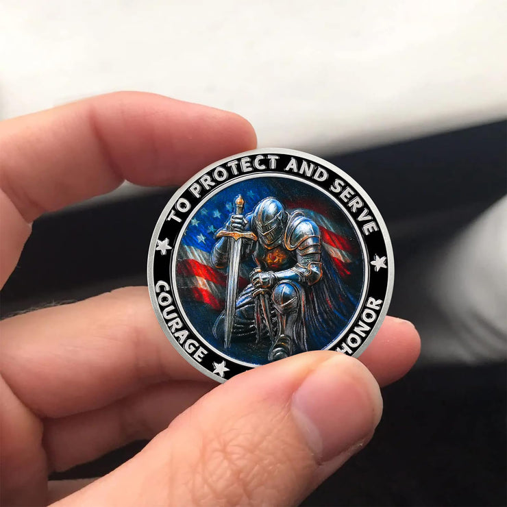 "Knights of Duty" Police Challenge Coin
