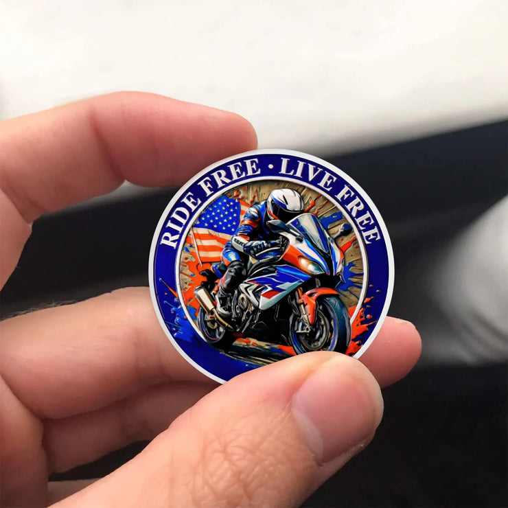 Freedom Motorcycle Challenge Coin