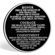 Marine Corps Core Value Challenge Coin