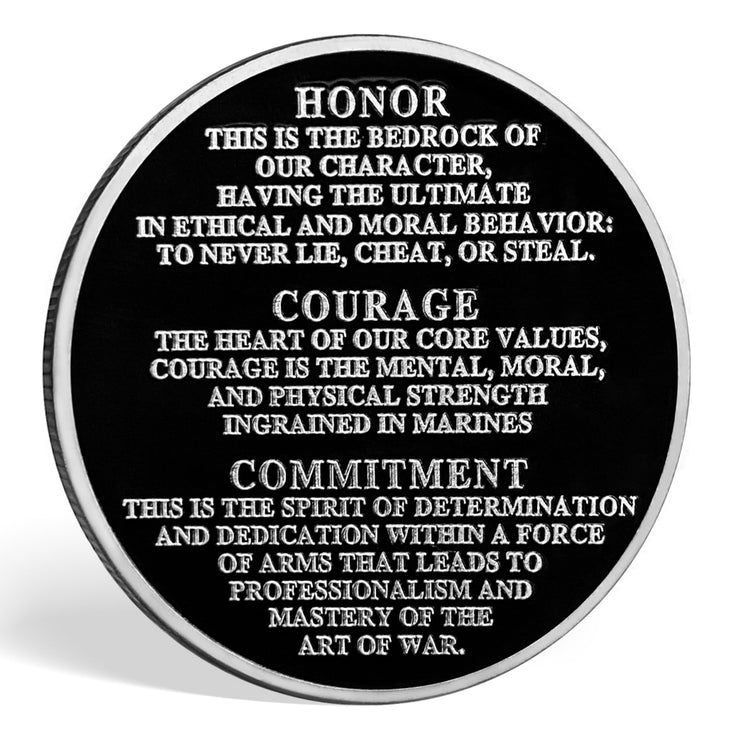 Marine Corps Core Value Challenge Coin