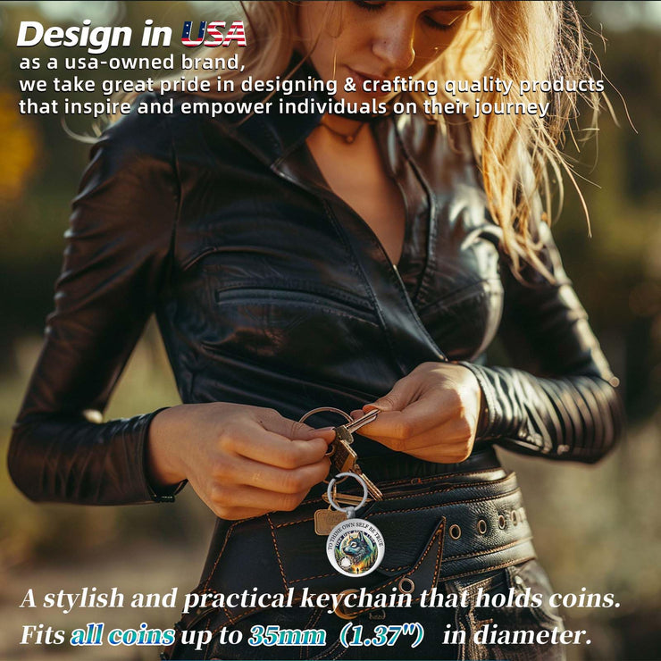 Sturdy Stainless Steel Sobriety Coin Holder