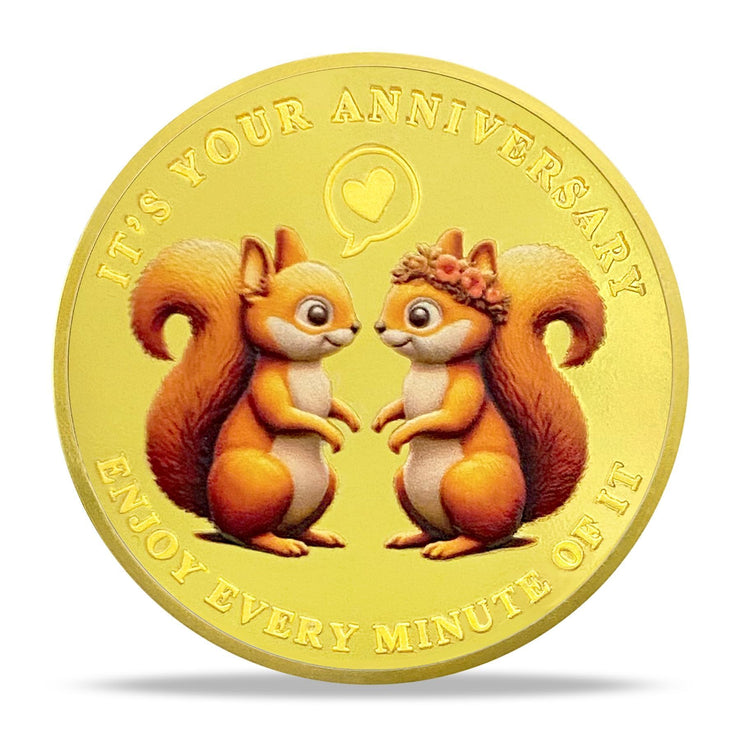 Love Squirrel Anniversary Commemorative Coin