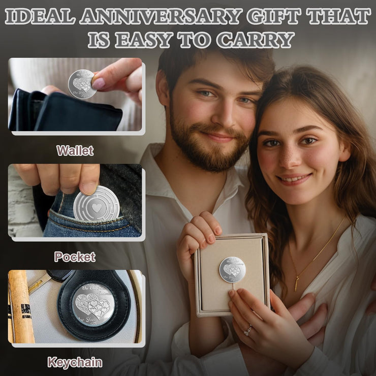 We Are Together 1st Wedding Anniversary Coin