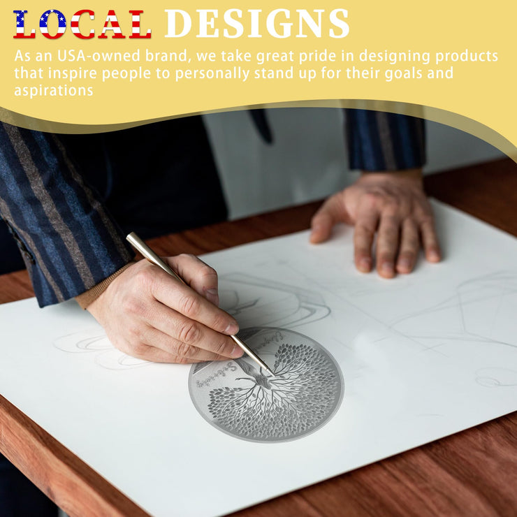 Woman Tree Affirmation Sobriety Coin