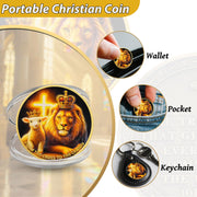 Lion of Judah and Lamb of God Christian Challenge Coin