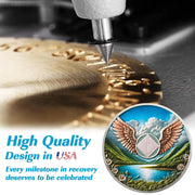 Wings of Freedom 1-10 Year Sobriety Coin