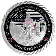 Thin Blue Line Lives Matter Police Officer Law Enforcement Challenge Coin