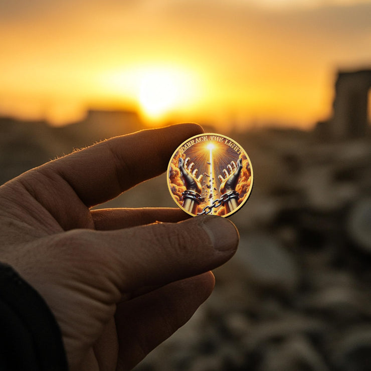 Breaking The Shackles Affirmation Sobriety Coin