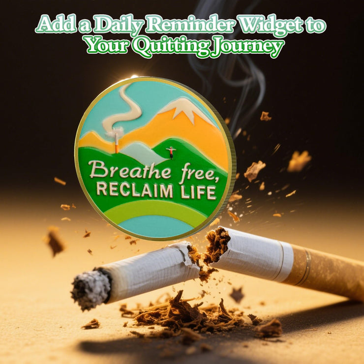 Quit Smoking Recovery  Breathe Free Sobriety Coin