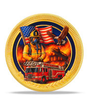 Firefighter Courage Commitment Challenge Coin