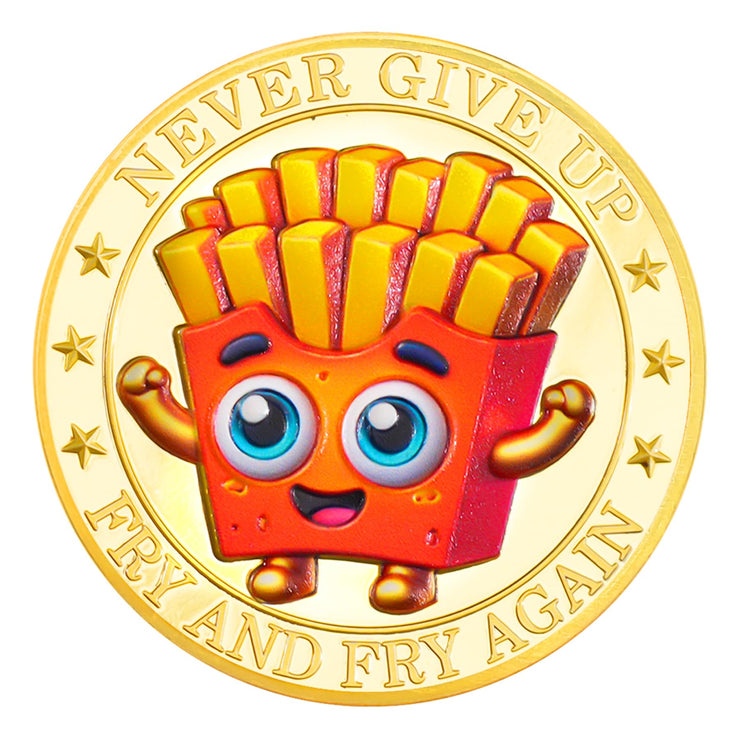Fry Hard Potato Inspirational Challenge Coin