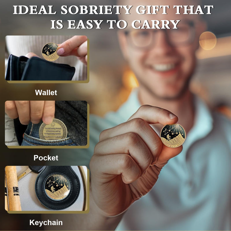 Under The Stars Pathfinder Explore Hope 1-10 Year Sobriety Coin