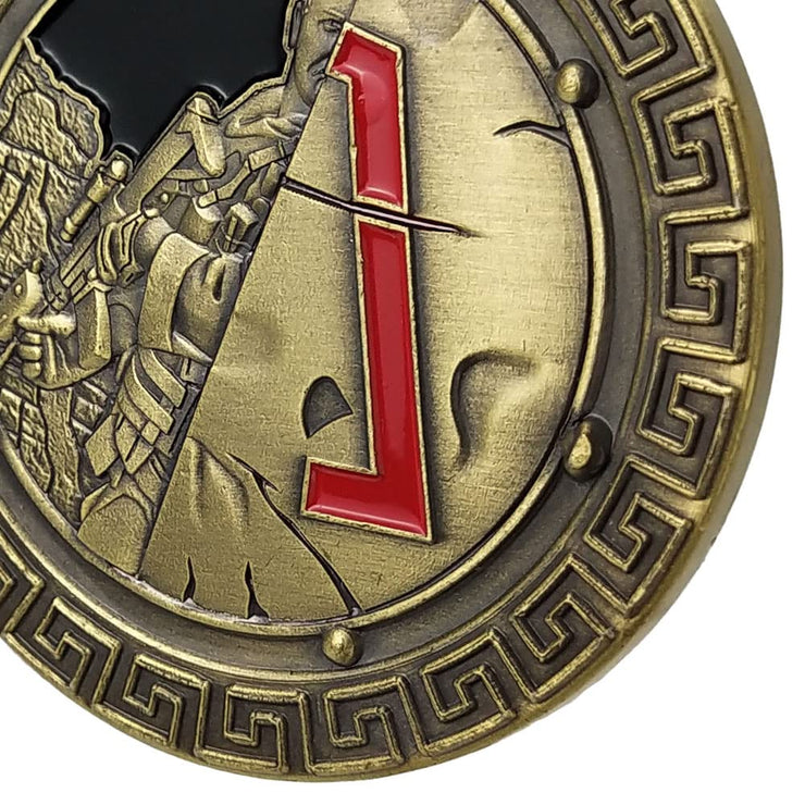 Spartan Warrior Ethos Military Challenge Coin