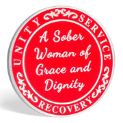 Red Hat Lady of Grace and Dignity Sobriety Coin