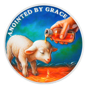 Christian Challenge Coin with Sheep Being Smeared Oil Balm