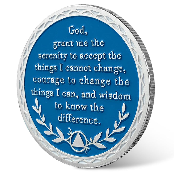 Butterfly Serenity Prayer Chips Addiction Sobriety Coin