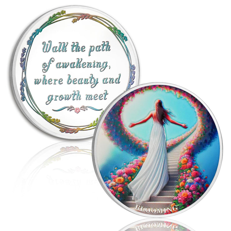 Flowers All The Way Sobriety Coin