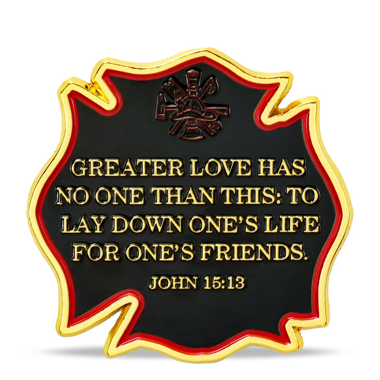 Firefighter Bravery Sacrifice Duty Coin