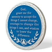 Lotus AA Sobriety Chip One Day at a Time Recovery Coin