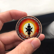 Sea Surface Meditation Sobriety Coin