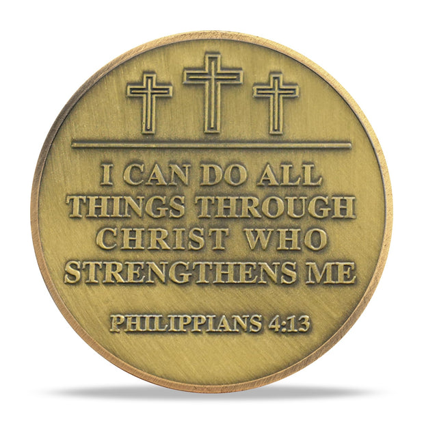 Radiant Cross Path Religious Coin