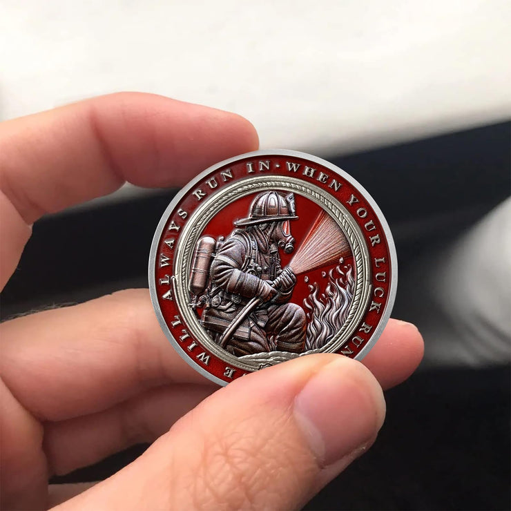 Masked Firefighter Courage & Honor Challenge Coin